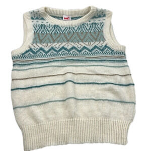 Vintage Mondi  Sleeveless Cream Vest